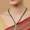 Elegant Emerald Bead Necklace