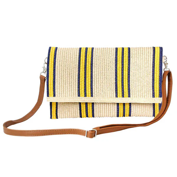 Classic Striped Clutch