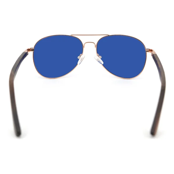 Stylish Blue-Tinted Aviator Sunglasses