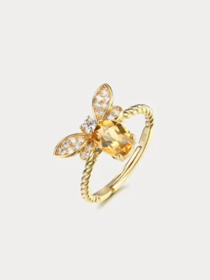 Elegant Honey Bee Ring