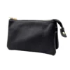 Elegant Black Faux Leather Clutch