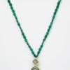 Elegant Emerald Bead Necklace