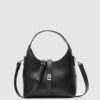 Elegant Black Faux Leather Handbag