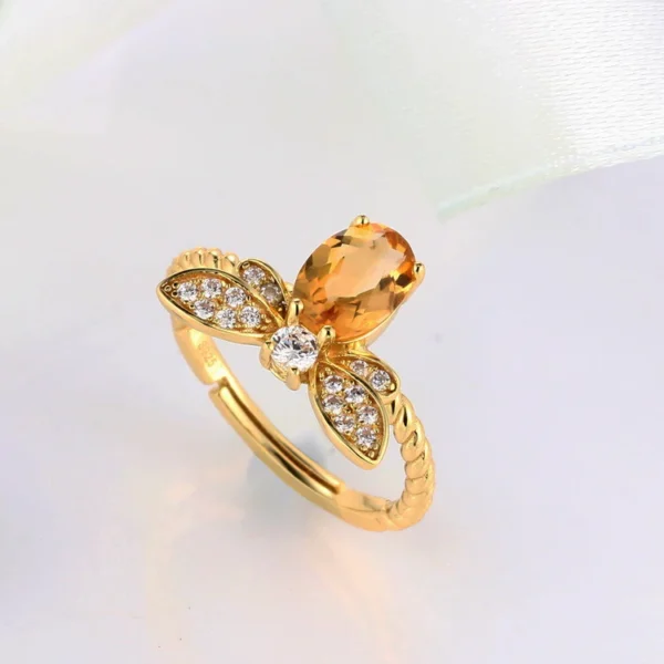 Elegant Honey Bee Ring