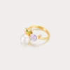 Charming Floral Pearl Ring