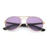Stylish Purple Lens Aviator Sunglasses