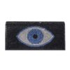 Vibrant Red Eye Embellished Clutch Bag