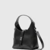 Elegant Black Faux Leather Handbag