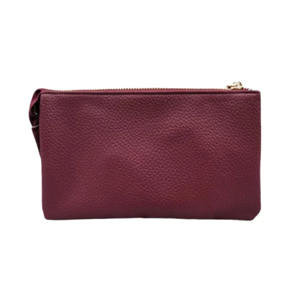 Elegant Black Faux Leather Clutch