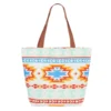 Vibrant Tribal Print Tote Bag