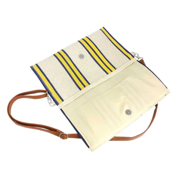 Classic Striped Clutch
