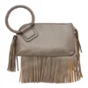 Stylish Faux Leather Fringe Handbag