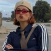 Stylish Red Lens Sunglasses