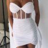 Elegant White Bodycon Dress