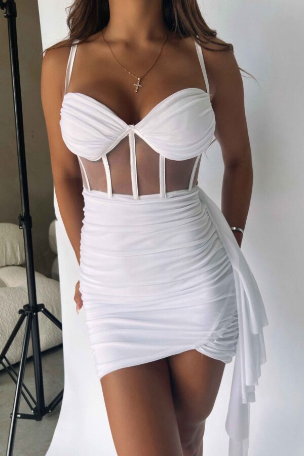 Elegant White Bodycon Dress