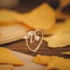 Elegant Leaf-Inspired Adjustable Ring
