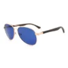 Stylish Blue-Tinted Aviator Sunglasses