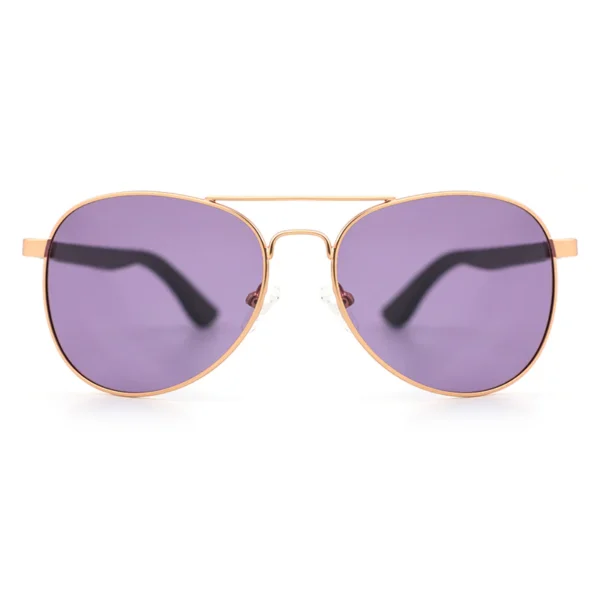 Stylish Purple Lens Aviator Sunglasses