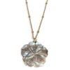 Elegant Faux Pearl Flower Necklace